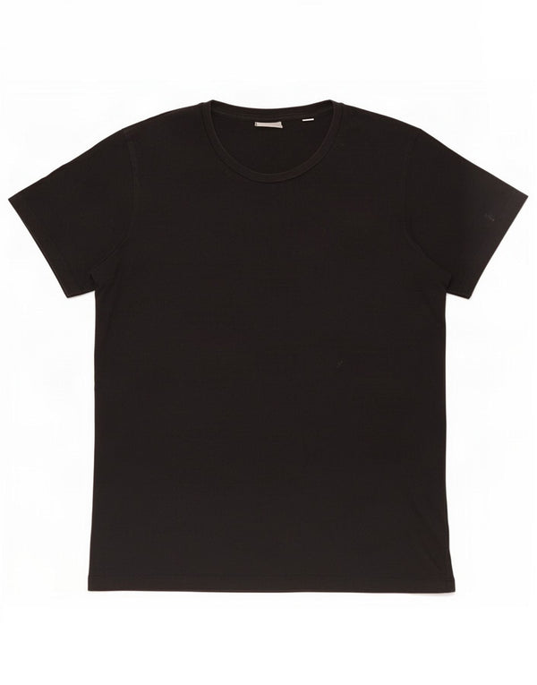 Camiseta gráfica masculina Jack & Jones top pequeno algodão preto