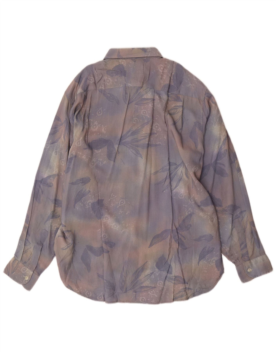 Camisa masculina VINTAGE grande viscose floral multicolorida