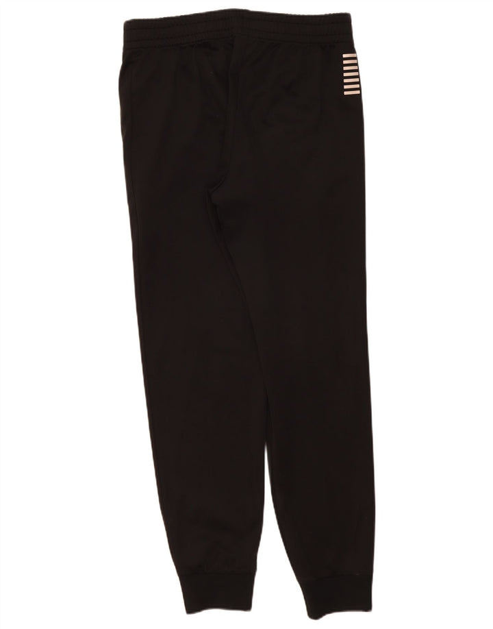 Calça esportiva masculina Emporio Armani, calça jogger grande poliéster preto