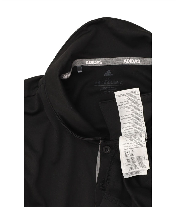 Adidas Mens Aeroready Polo Shirt 2XL Preto Poliéster