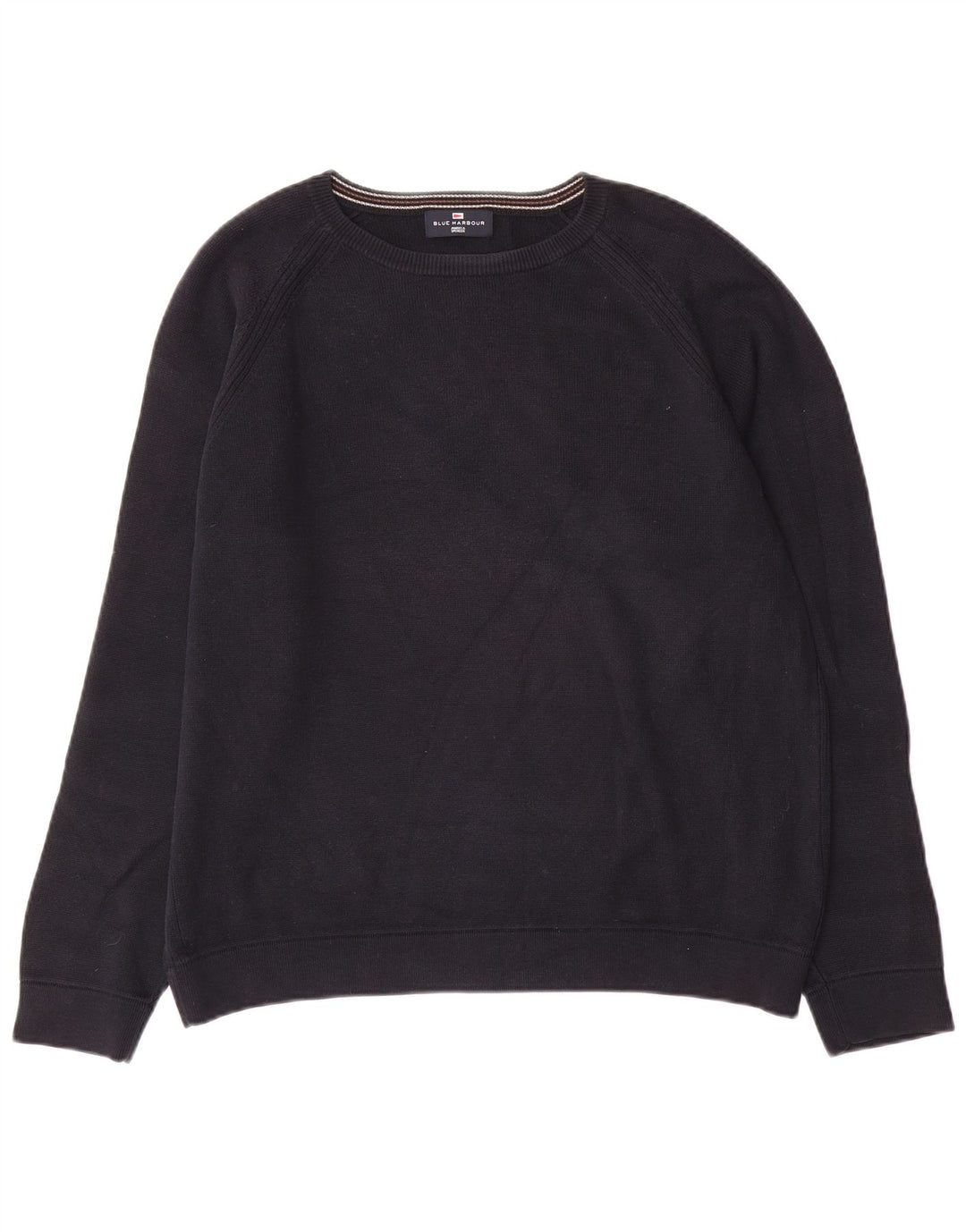 Suéter masculino Marks & Spencer Autograph com gola canoa azul marinho médio