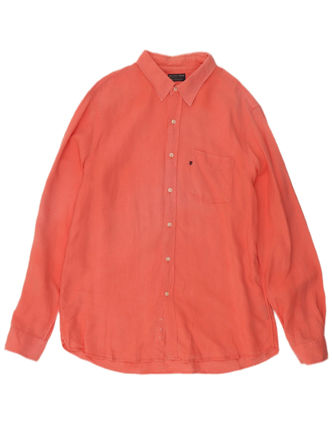 Camisa masculina Ralph Lauren XL laranja linho