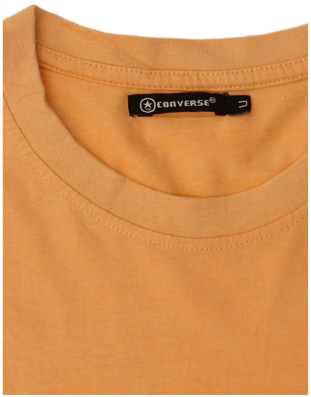 Converse Mens Graphic T-Shirt Top Médio Algodão Laranja
