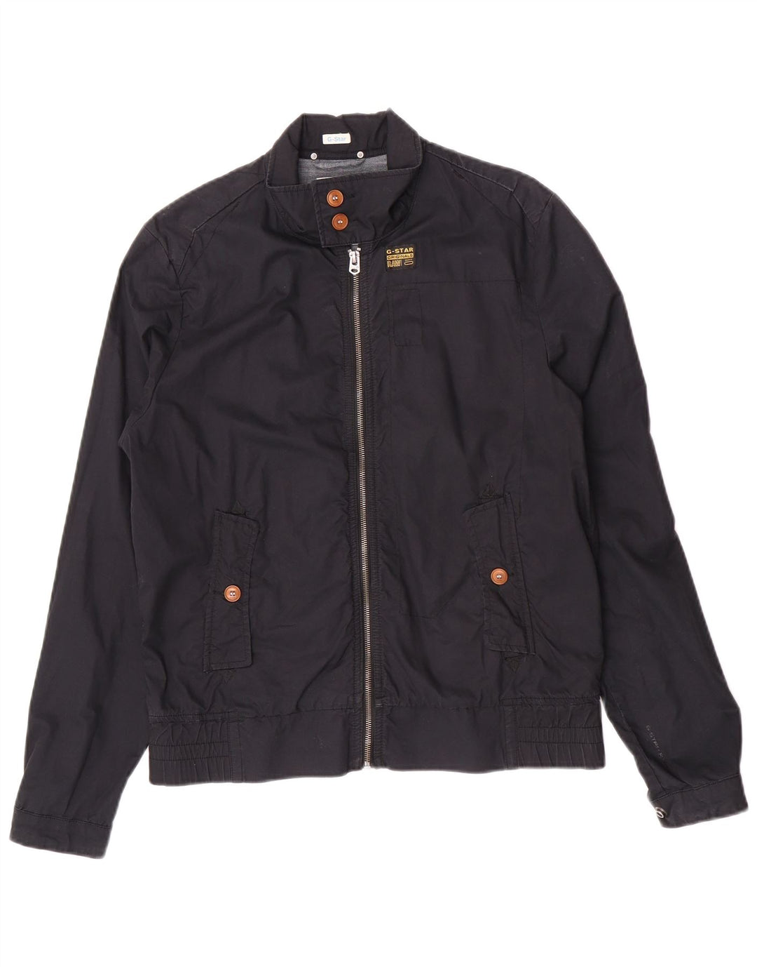 Jaqueta bomber masculina G-Star UK 38 algodão azul marinho médio