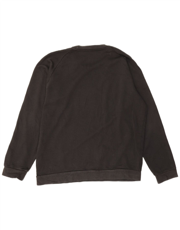 Adidas Mens Moletom Jumper XL Algodão Preto