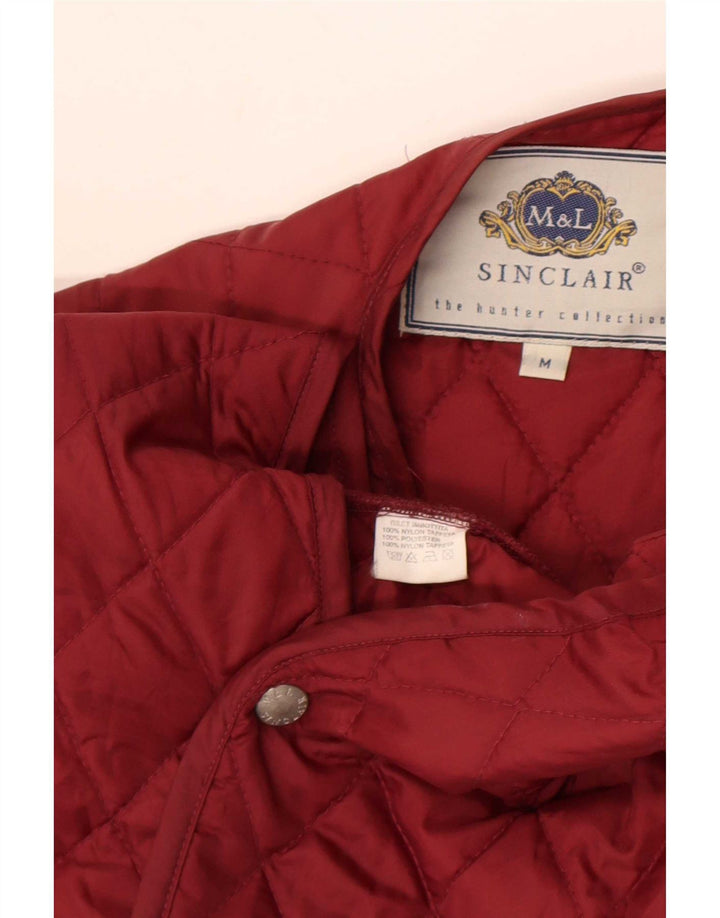 Colete acolchoado masculino Sinclair UK 38 Nylon médio Borgonha