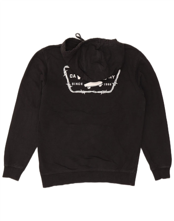 Vans masculino gráfico moletom com capuz pequeno algodão preto