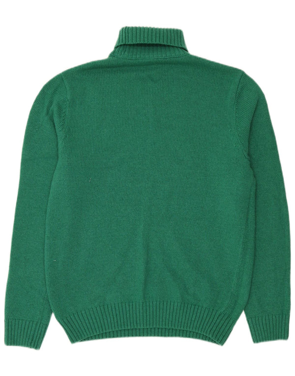 Crew Clothing Mens Roll Neck Jumper Sweater Grande Nylon Verde
