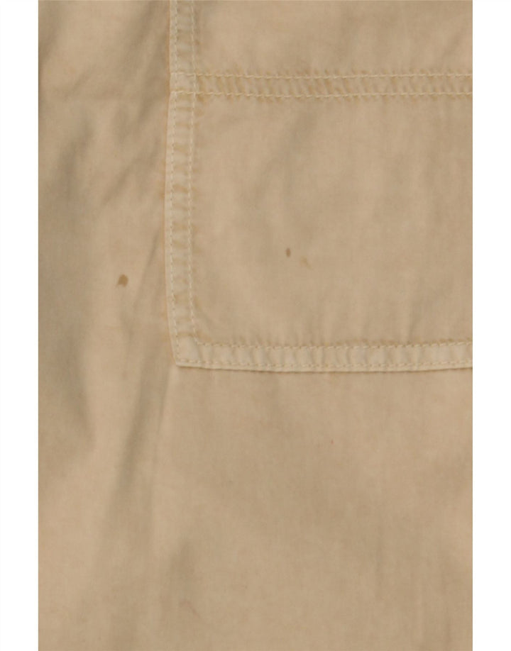 BENETTON Womens Straight Casual Trousers W38 L28 Beige Cotton Vintage Benetton and Second-Hand Benetton from Messina Hembry 
