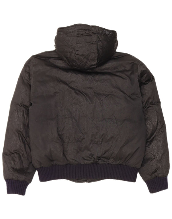 Jaqueta acolchoada com capuz feminina Pal Zileri IT 50 XL poliéster preto