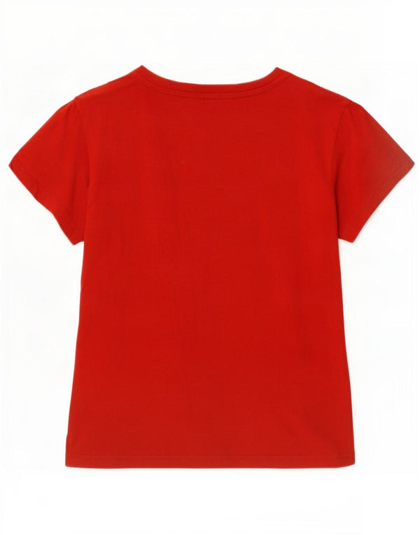 Camiseta Adidas Meninos Graphic Top 10-11 Anos Algodão Vermelho