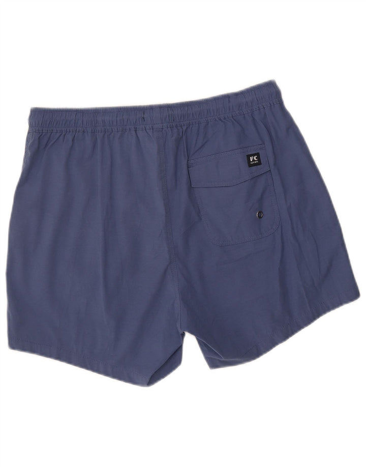 Shorts de natação masculino French Connection algodão azul médio