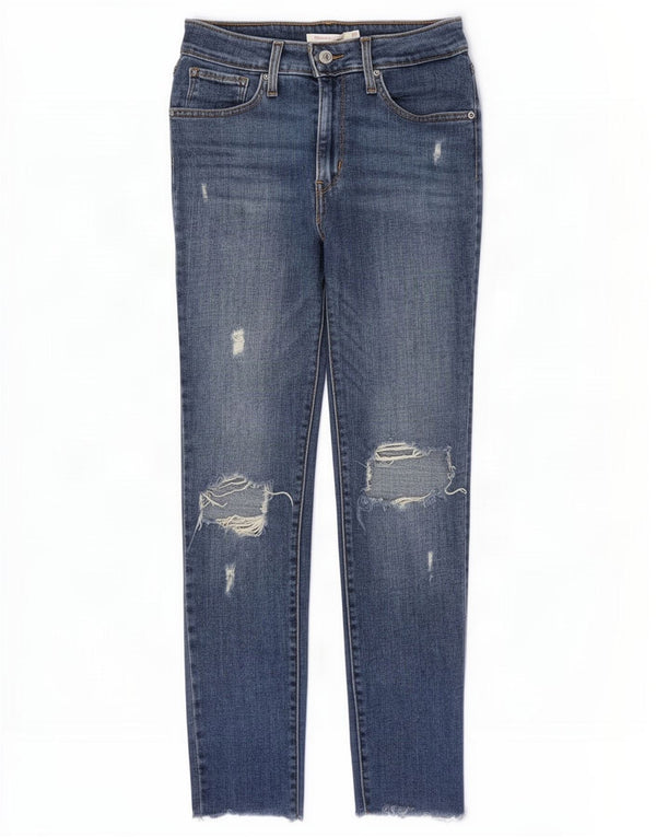 Calça jeans feminina Levi's 721 Distressed W27 L26 azul algodão