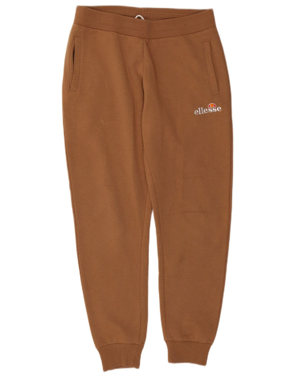Calça de treino feminina Ellesse Joggers UK 12 algodão bege médio