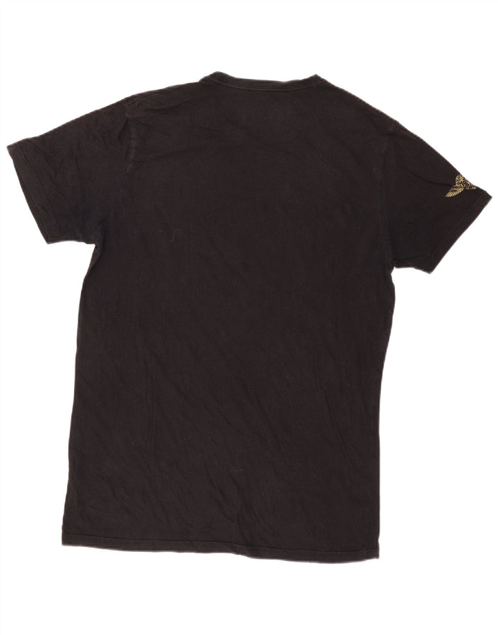 Camiseta masculina Element com estampa gráfica grande de algodão preto