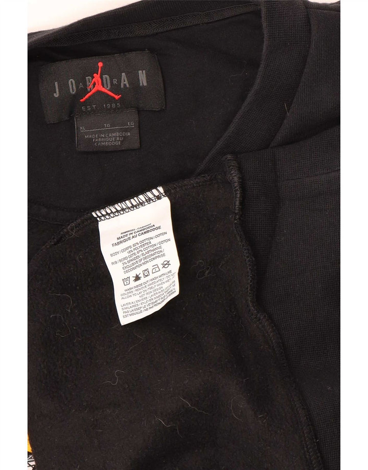 Jordan Mens Graphic Moletom Jumper XL Algodão Preto