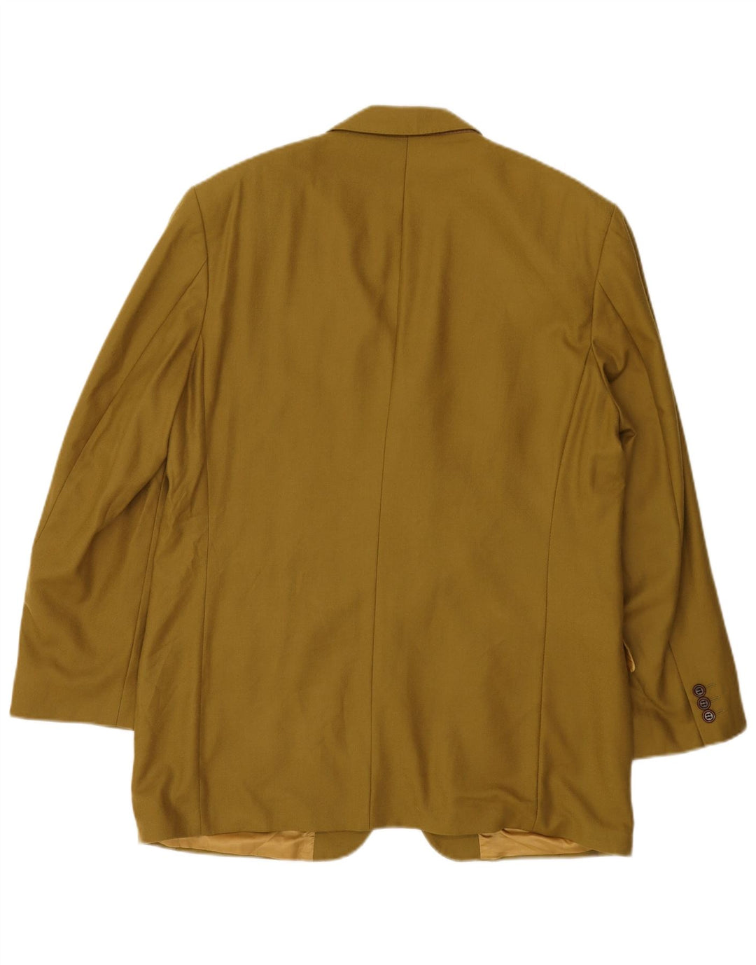 Jaqueta blazer masculina de 3 botões Marks & Spencer Reino Unido 42 XL lã cáqui