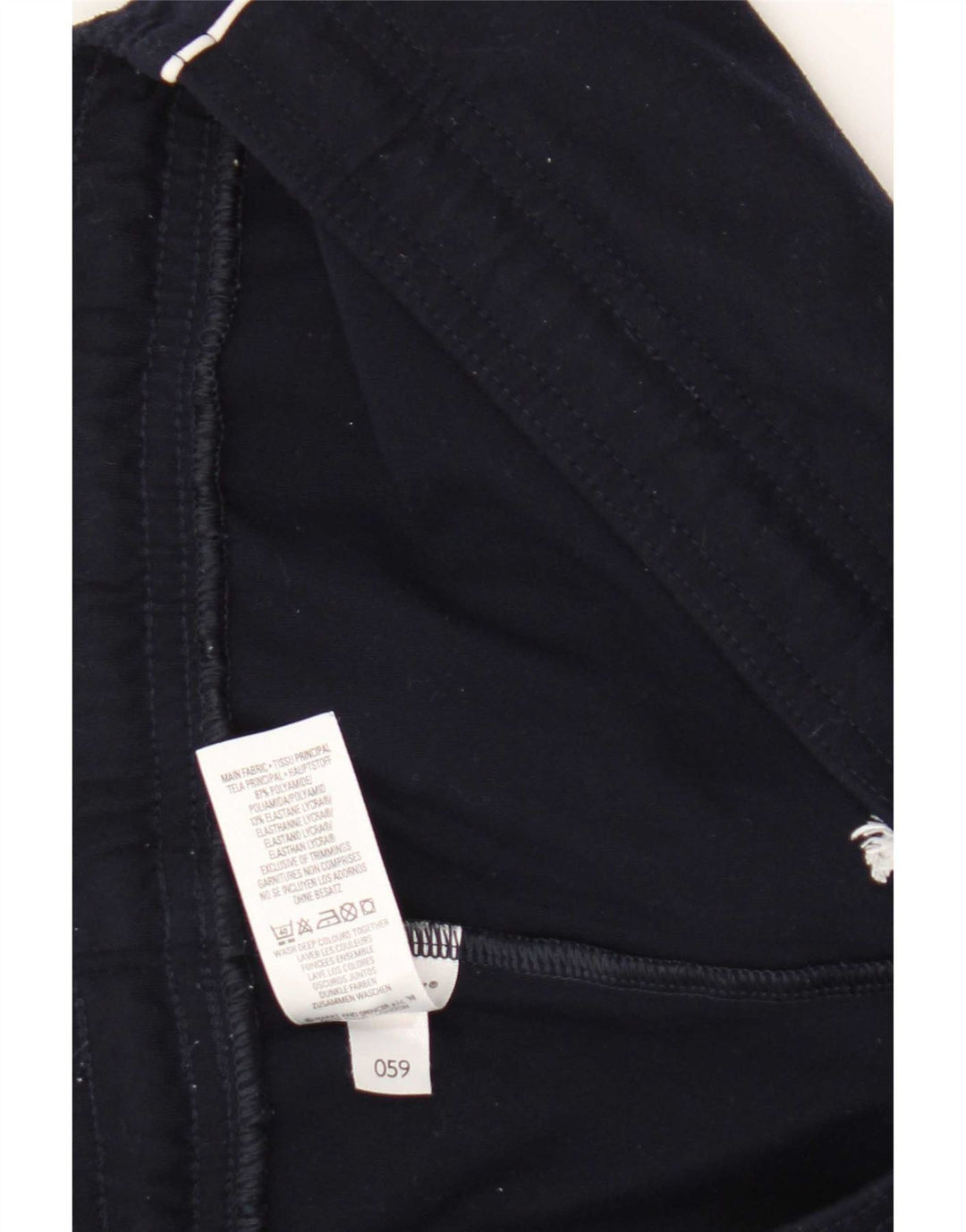 Calça de treino feminina Marks & Spencer UK 14 grande azul marinho poliamida