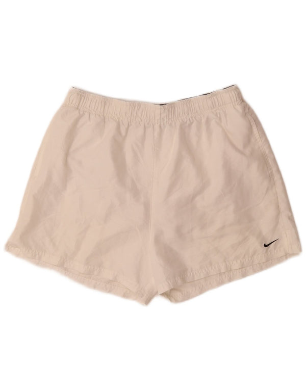 Shorts esportivos masculinos Nike grandes brancos