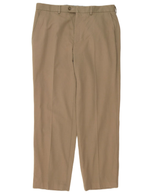 Calça masculina Marks & Spencer W34 L31 lã bege