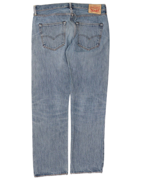 Levi's Masculino 501 Straight Jeans W36 L32 Azul Algodão