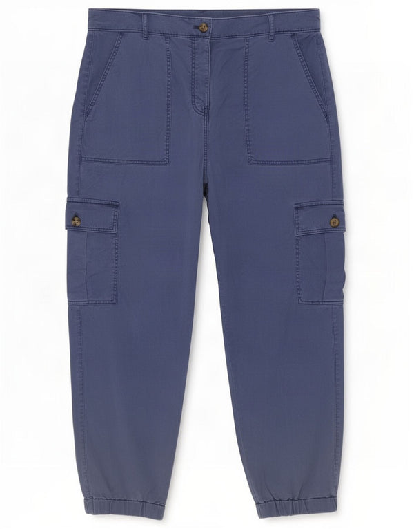 Calça Capri Cargo Feminina Marks & Spencer Reino Unido 12 Médio W30 L21 Azul