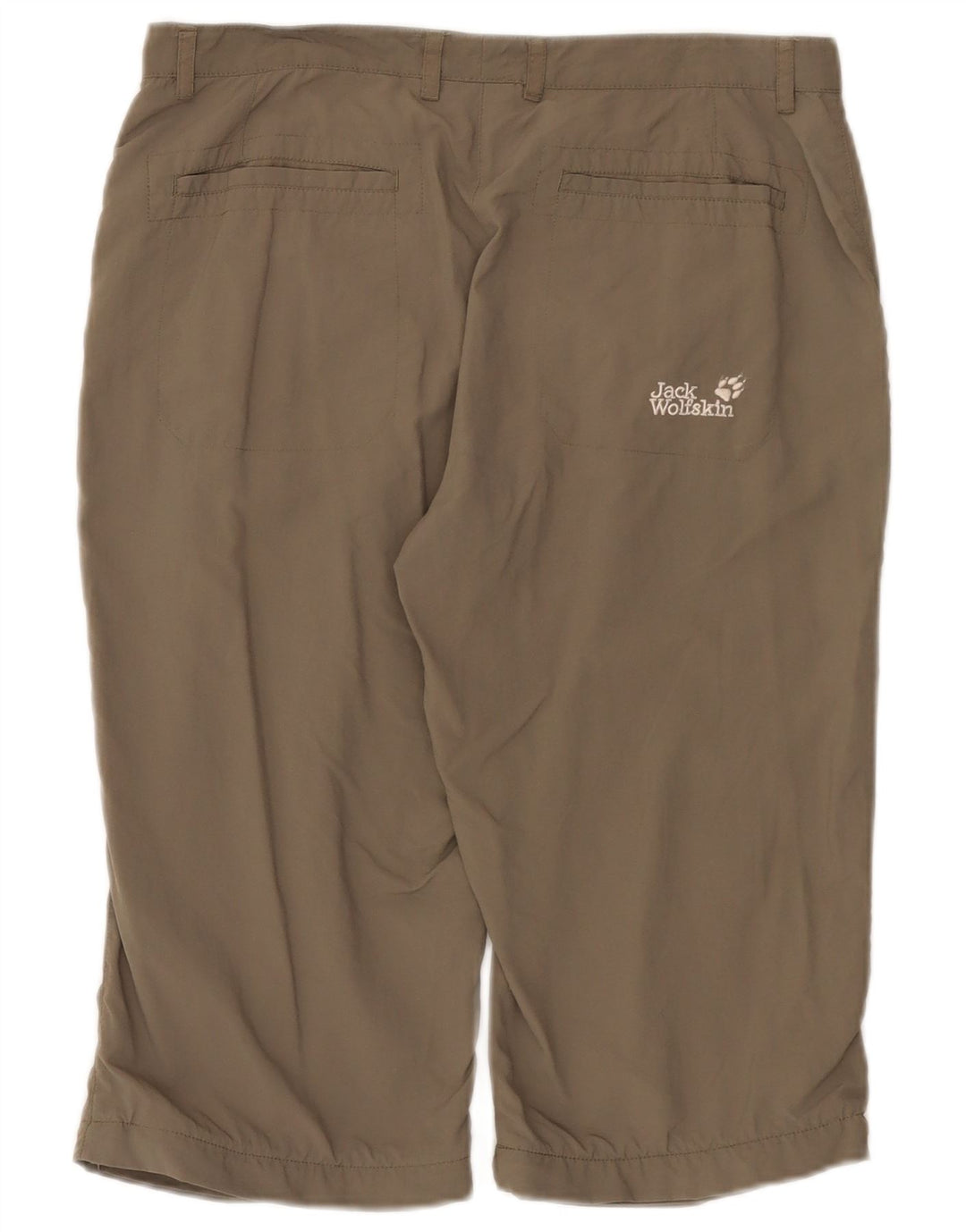 Bermuda feminina Jack Wolfskin UK 8/10 pequena W29 cinza poliamida