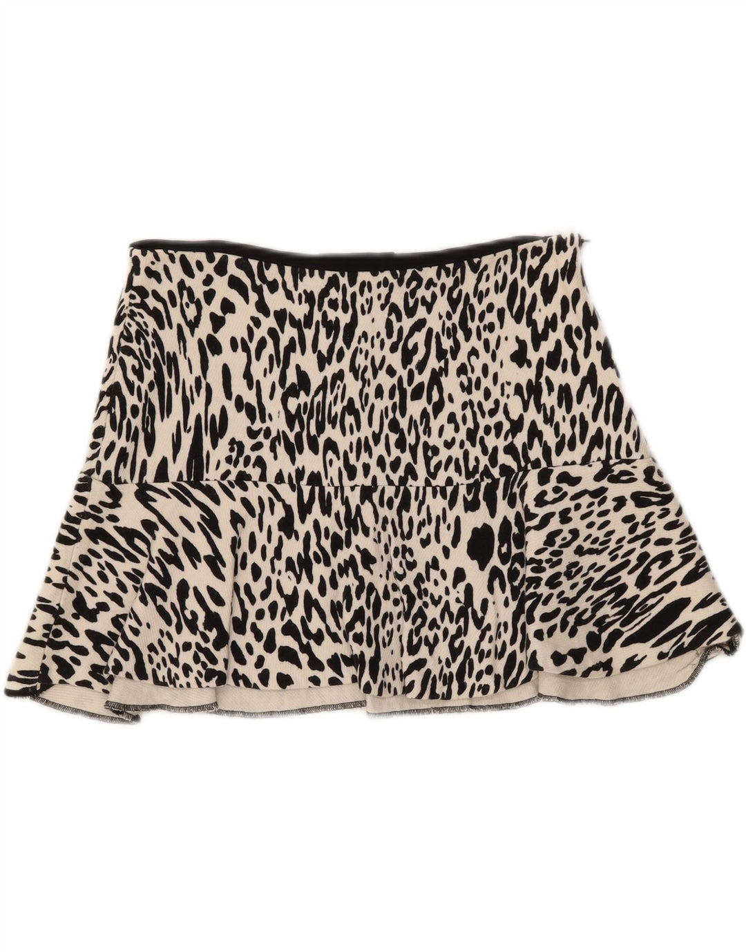 Zara Minissaia feminina média W28 off white animal print