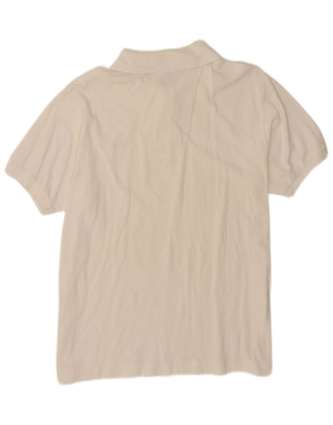 Camisa polo masculina Lacoste tamanho 5 grande algodão branco