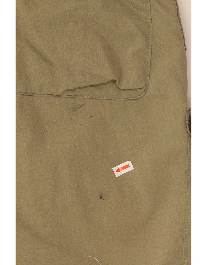 Timberland Mens Cargo Shorts Grande W36 Algodão Cáqui