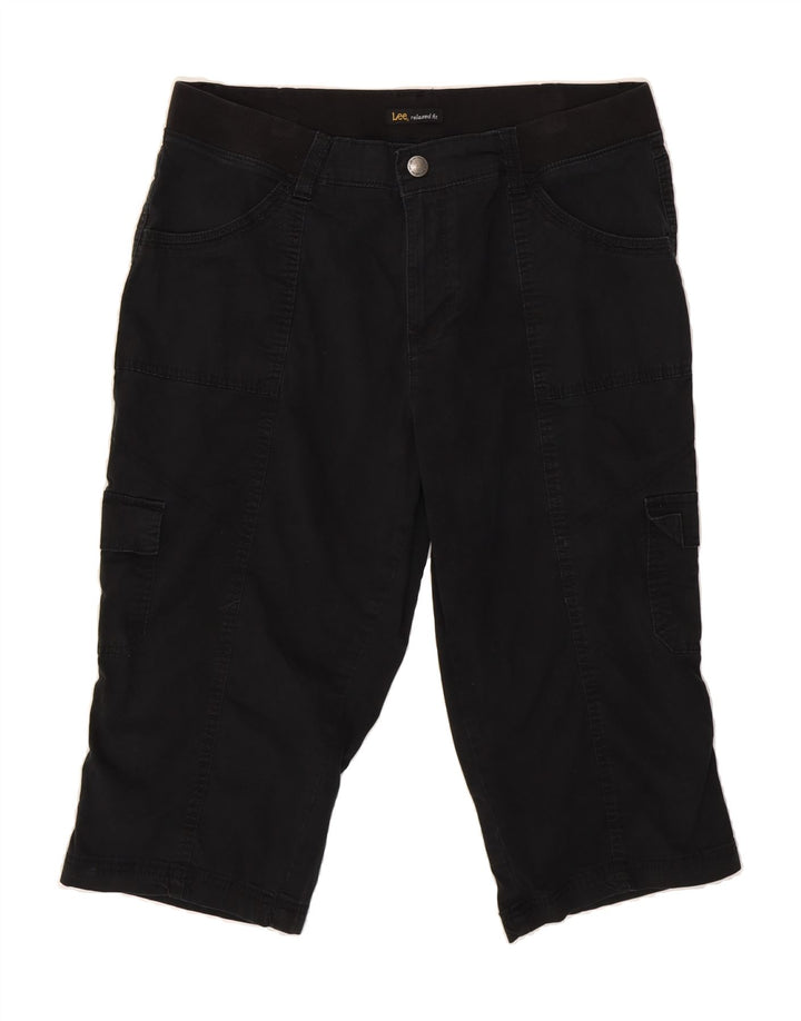 LEE Womens Cargo Capri Trousers US 16 2XL W38  Black Cotton Vintage Lee and Second-Hand Lee from Messina Hembry 