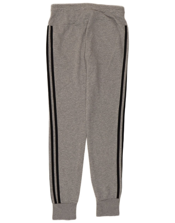 Calças de treino femininas Adidas Joggers UK 8/10 pequeno algodão cinza