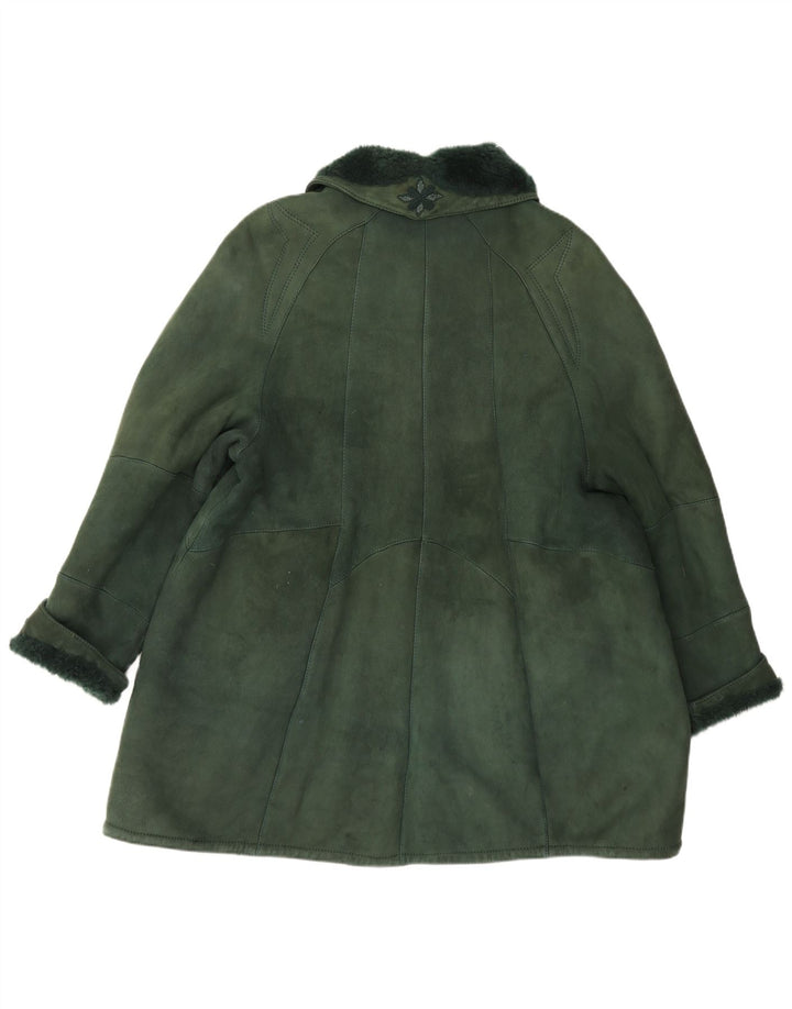 Casaco oversized feminino Shearling IT 44 verde médio