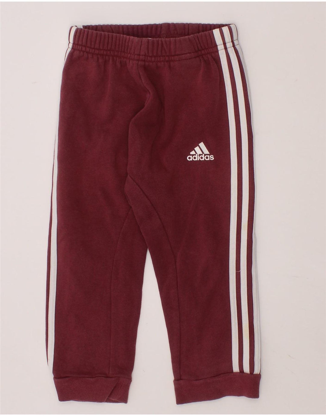ADIDAS Baby Girls Tracksuit Trousers 18-24 Months  Burgundy Cotton Vintage Adidas and Second-Hand Adidas from Messina Hembry 