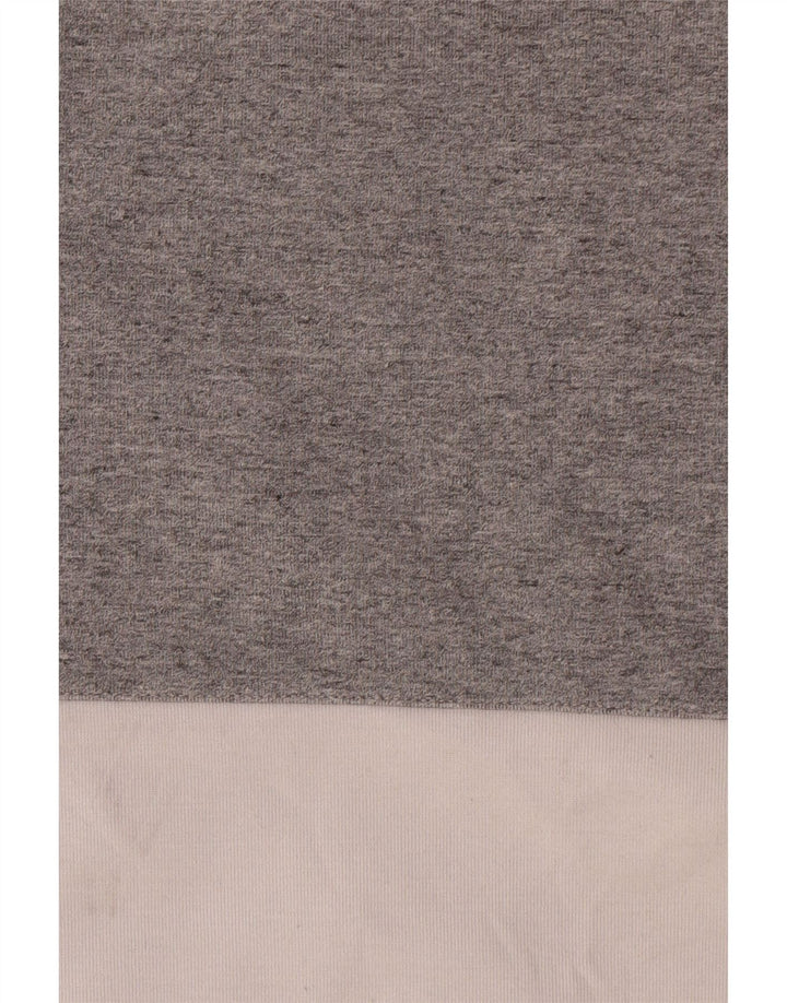 Polo Ralph Lauren moletom masculino jumper grande cinza colorblock poliéster