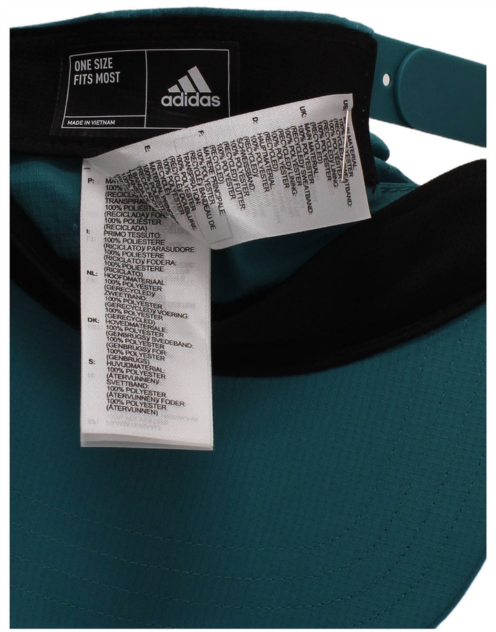 Boné de beisebol masculino Adidas tamanho único poliéster turquesa