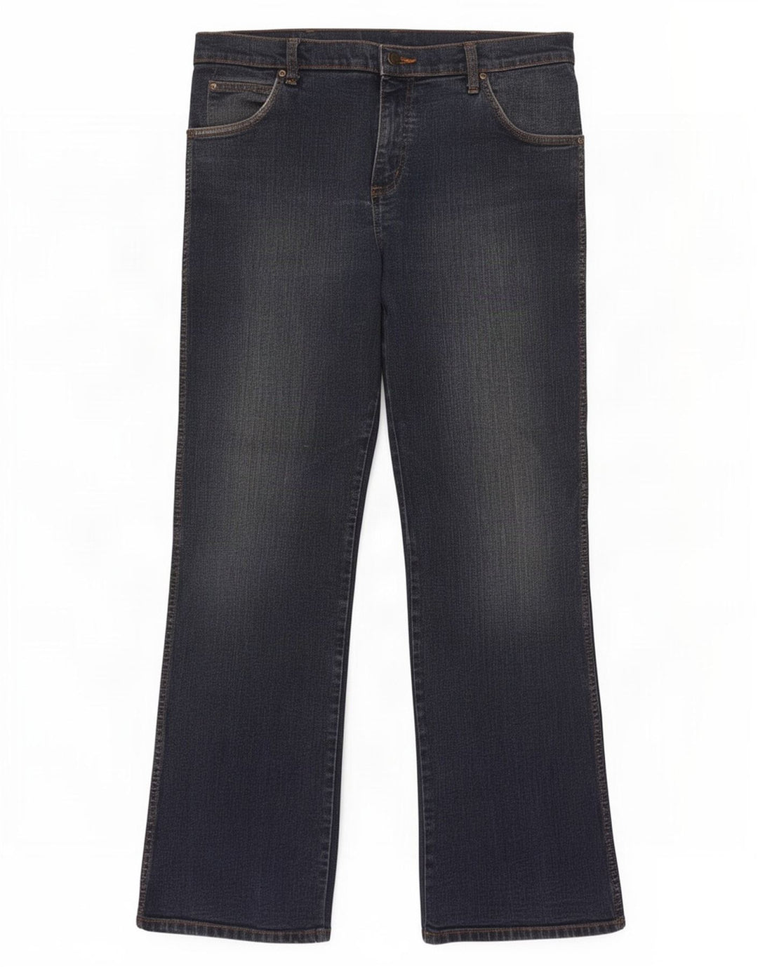 Wrangler Mens Bootcut Jeans W34 L32 Azul Marinho Algodão