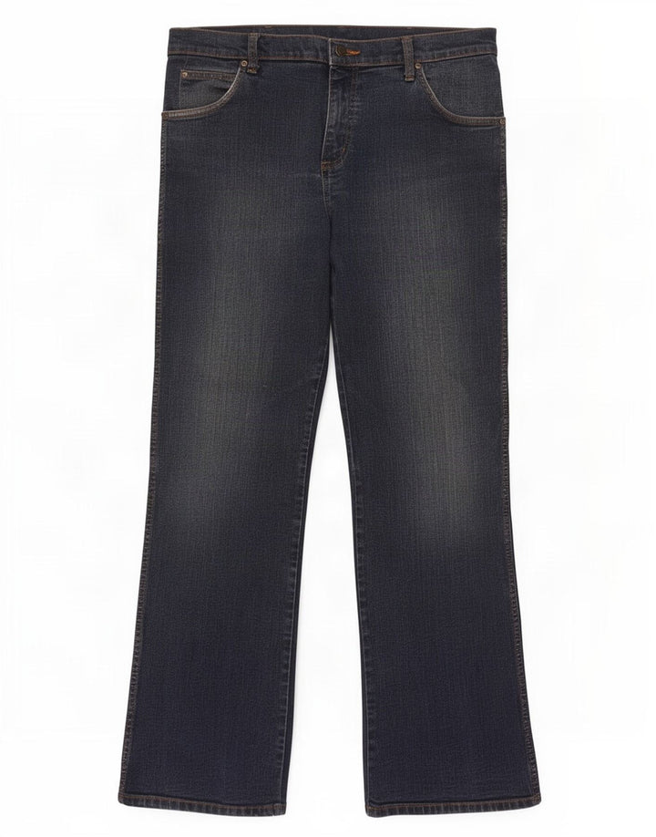 Wrangler Mens Bootcut Jeans W34 L32 Azul Marinho Algodão