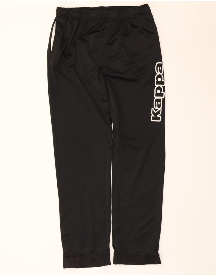 Calça feminina Kappa com estampa gráfica grande poliéster preto