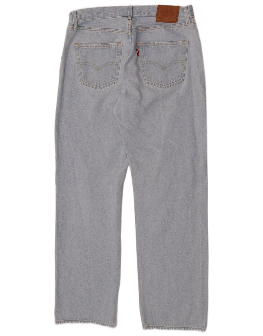 Levi's Masculino 501 Straight Jeans W29 L30 Azul Algodão