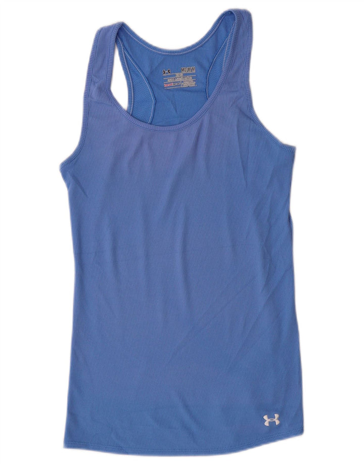 Under Armour Womens Heat Gear Vest Top UK 12 Médio Azul