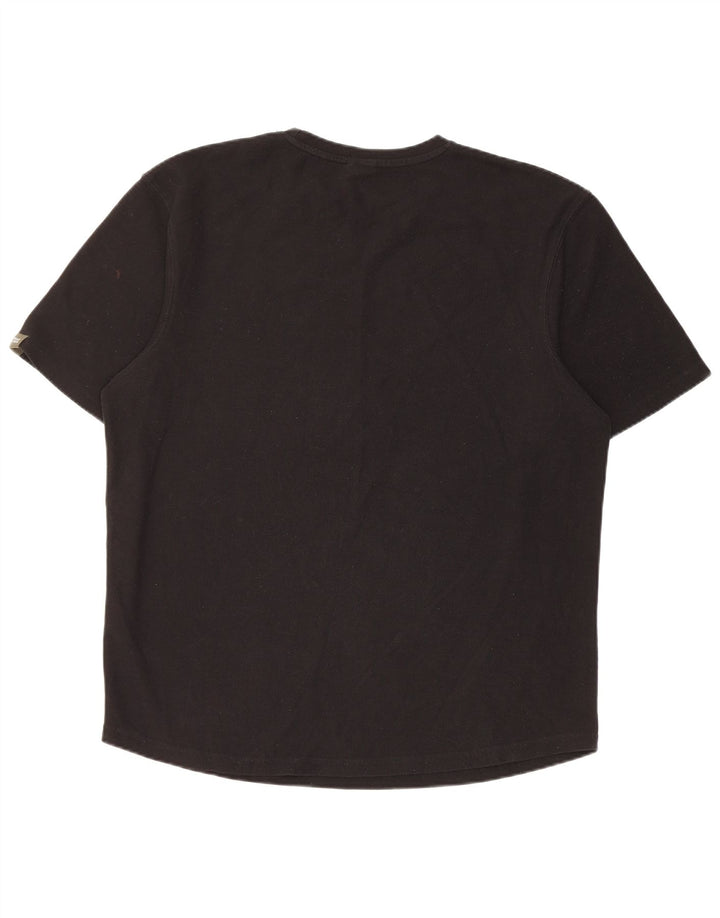 Camiseta masculina Zara Top grande poliéster preto