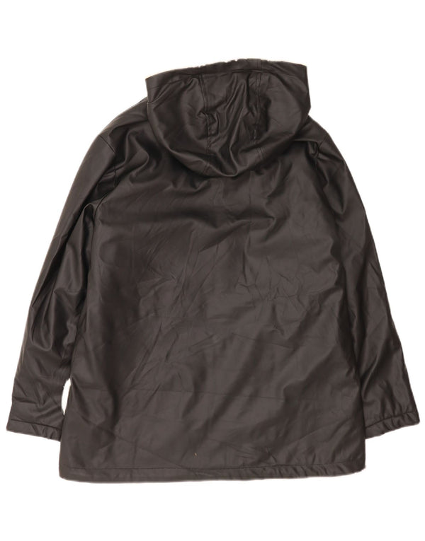 Jaqueta corta-vento Zara Girls com capuz regular fit 13-14 anos preto