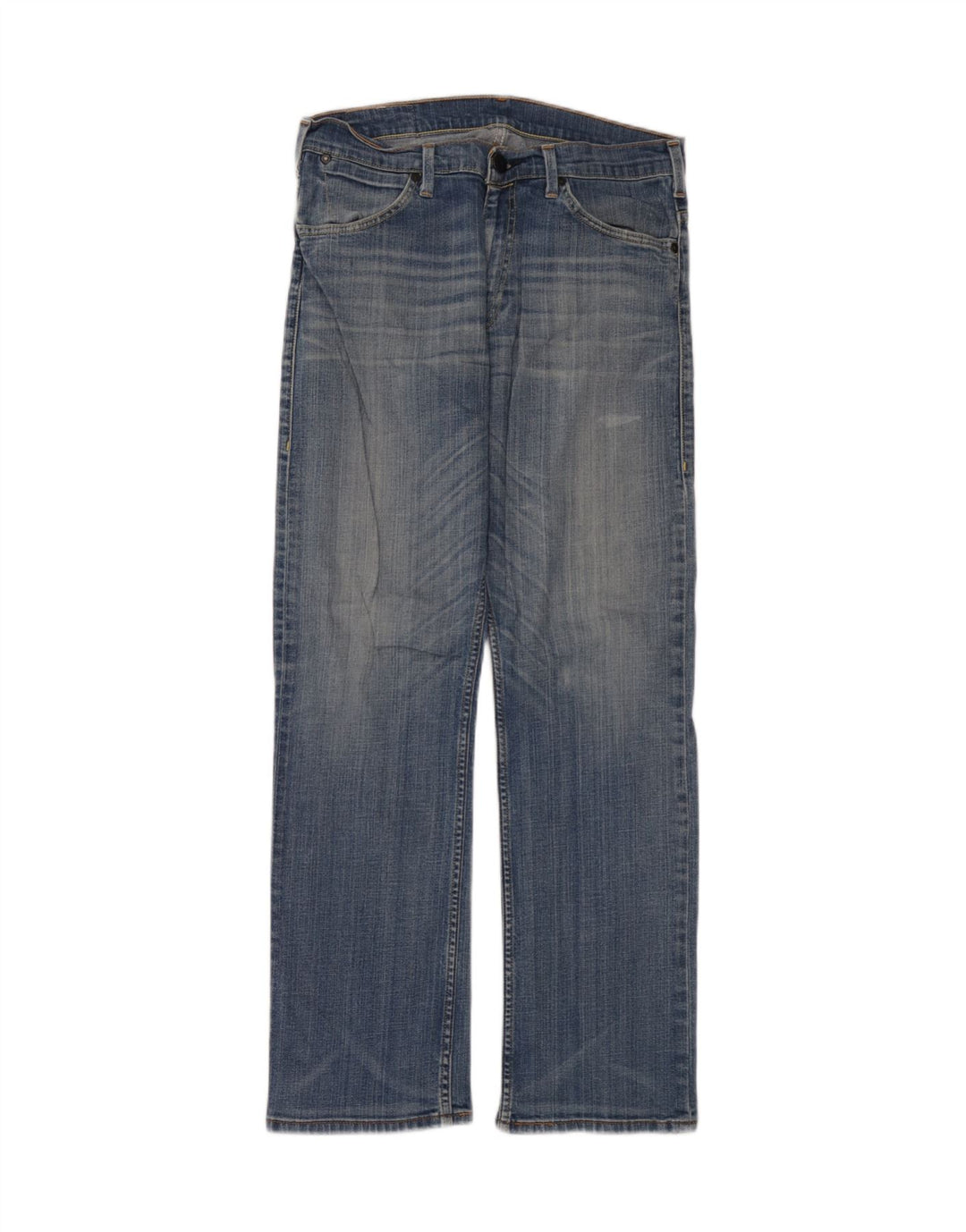Calça jeans reta masculina Levi's W32 L32 azul algodão