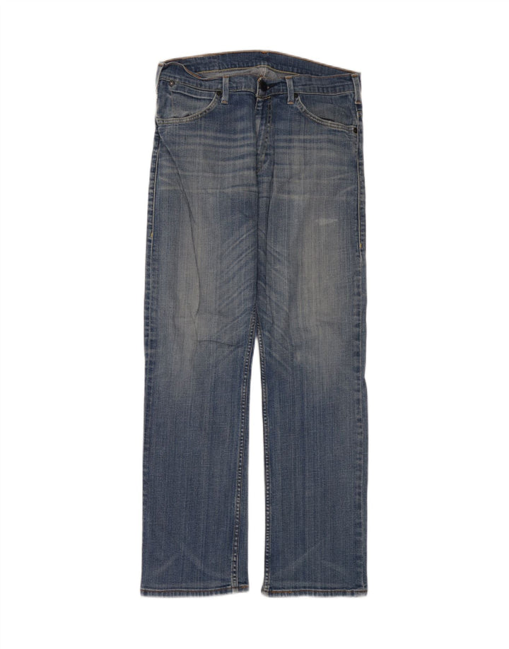 Calça jeans reta masculina Levi's W32 L32 azul algodão