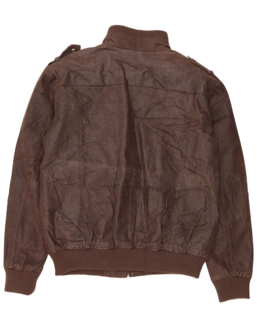 Jaqueta de couro militar masculina Bata and More IT 54 2XL marrom