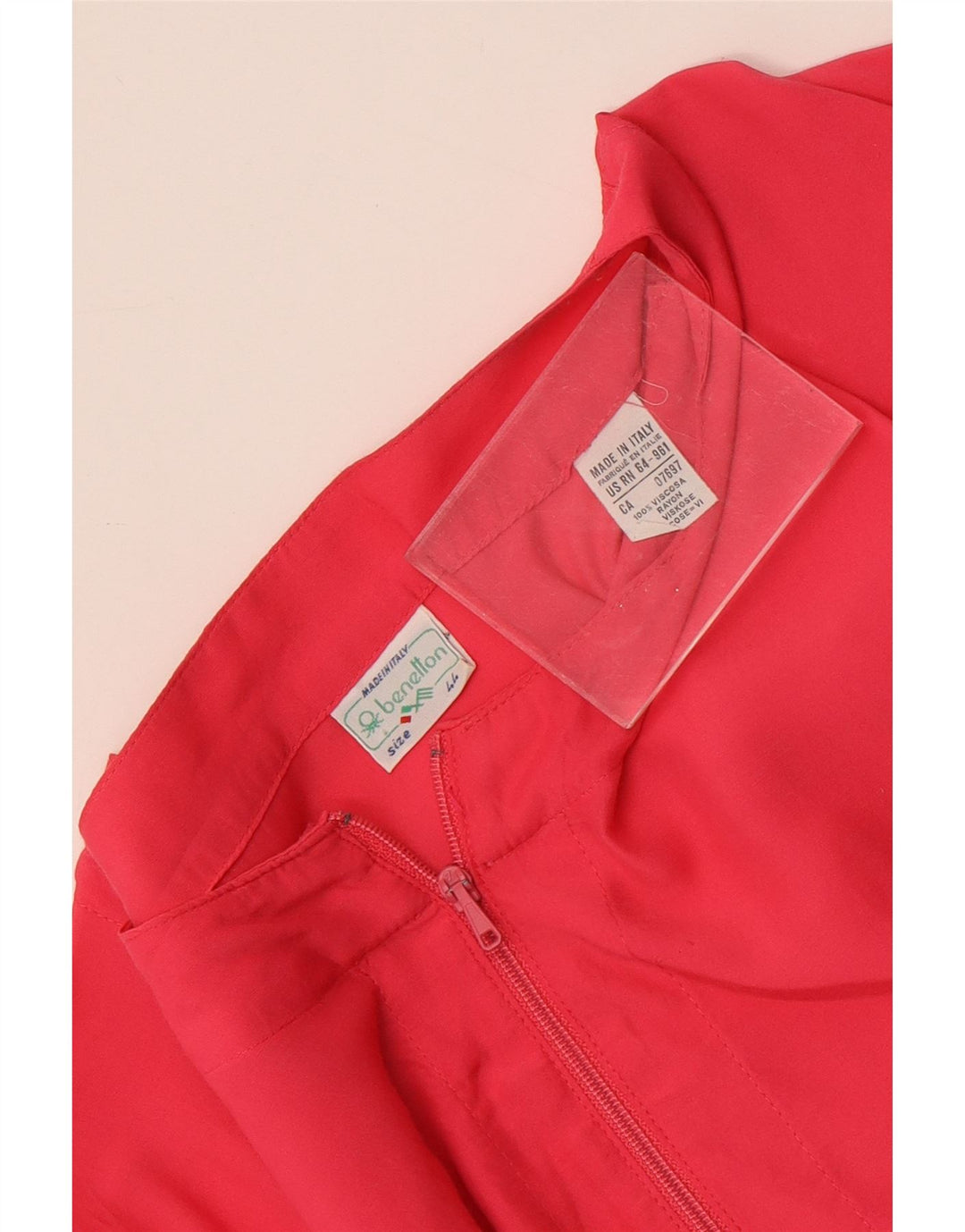 Blusa feminina Benetton cropped oversized IT 44 médio rosa viscose