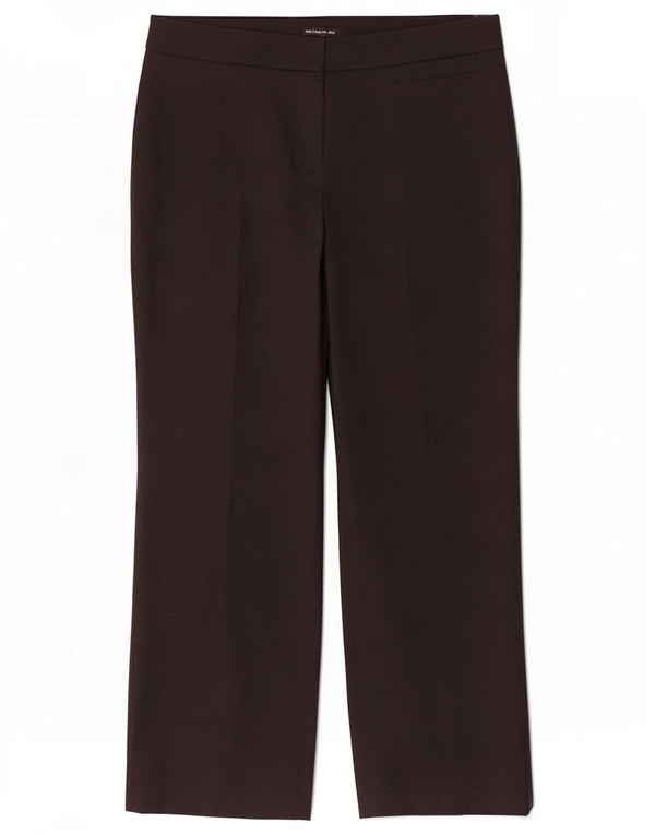 Calça feminina casual Marks & Spencer Autograph UK 12 médio W28 L27 preta