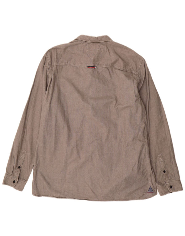 Camisa masculina Tommy Hilfiger Regular Fit XL algodão cinza