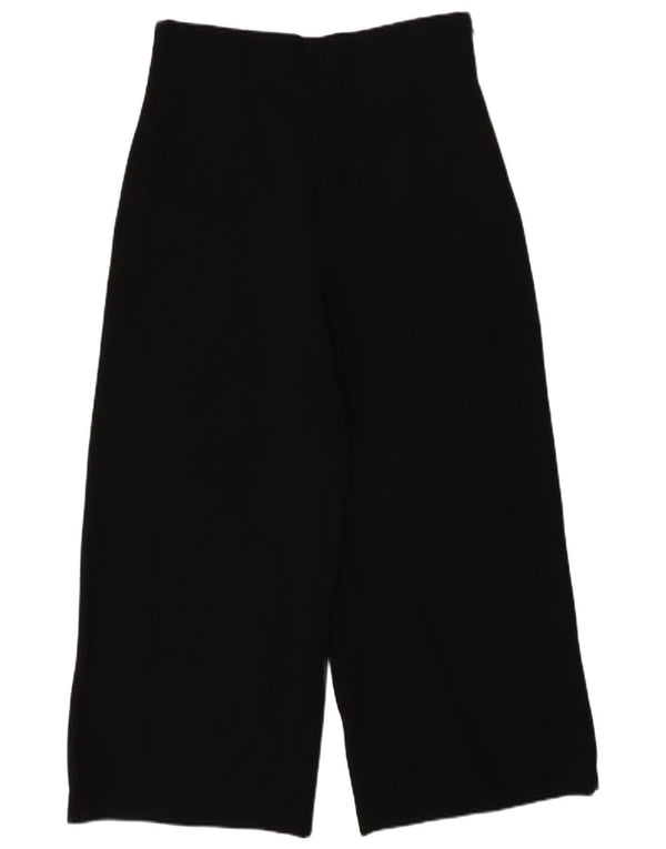 Calça feminina Zara cintura alta solta corte médio W28 L25 preta